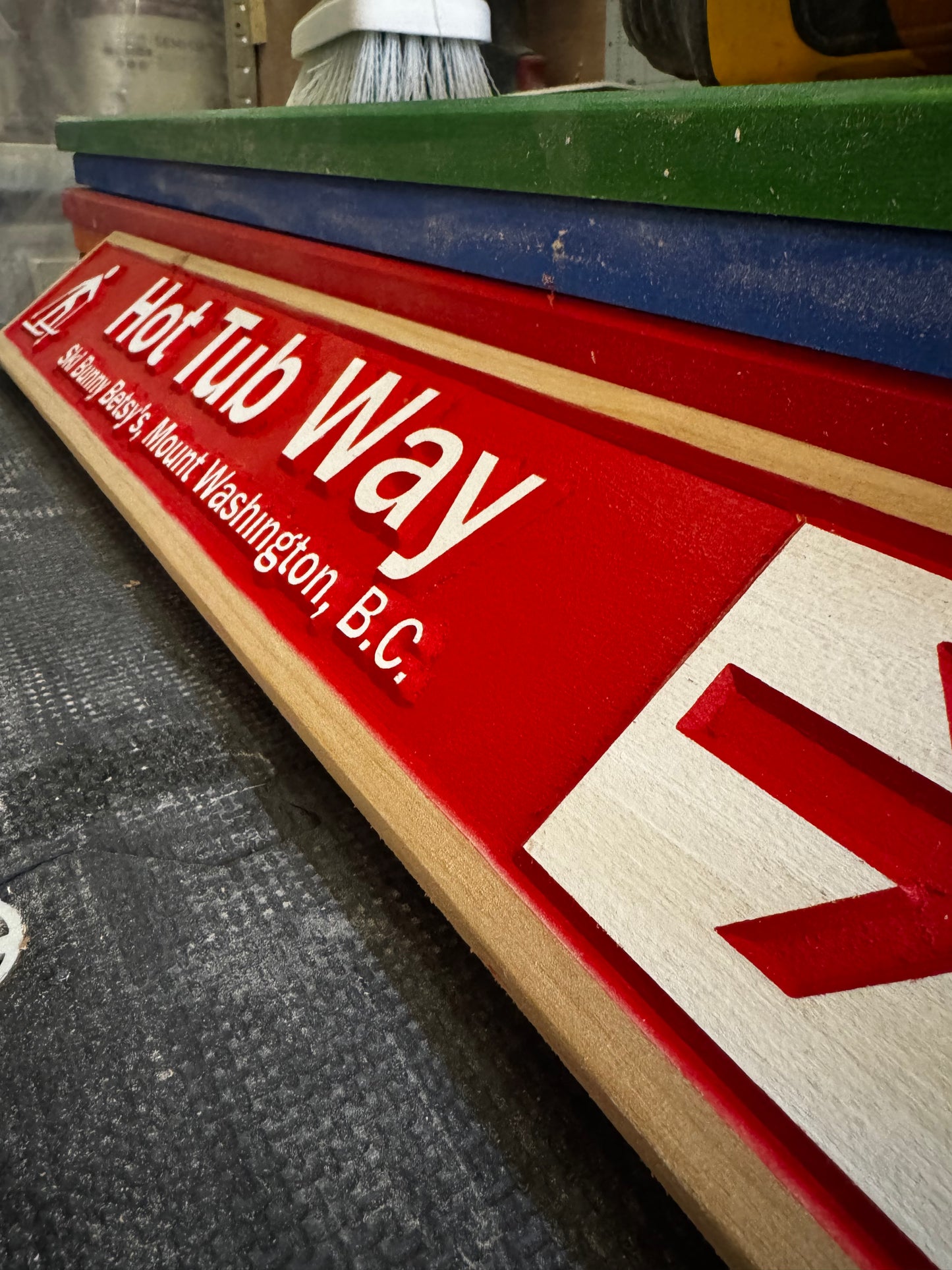 Framed Wood Ski Trail Sign: Your Mountain Memory, Captured