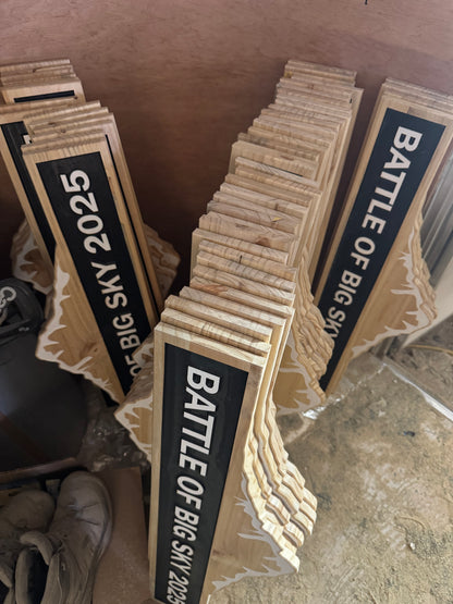 Custom Tournament Sign — Framed Style