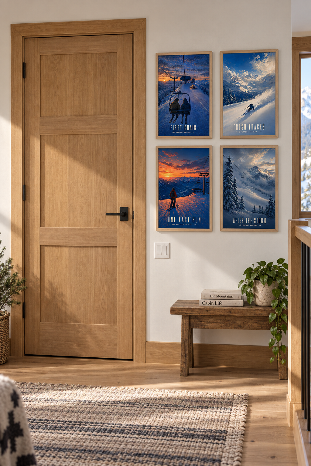 After the Storm — The Perfect Ski Day · IV | Advent Limited Edition | Framed Art Print