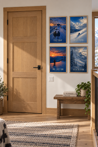 After the Storm — The Perfect Ski Day · IV | Advent Limited Edition | Framed Art Print