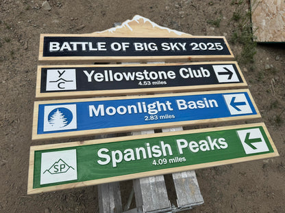 Custom Tournament Sign — Framed Style