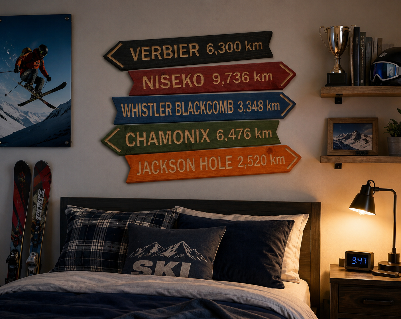 Directional Wood Mountain Location Signs