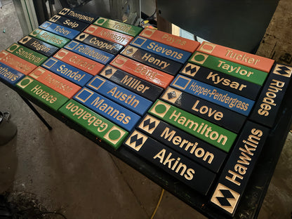 3x13 Mini Ski Trail Inspired Sign | Table Markers | Wedding Decor