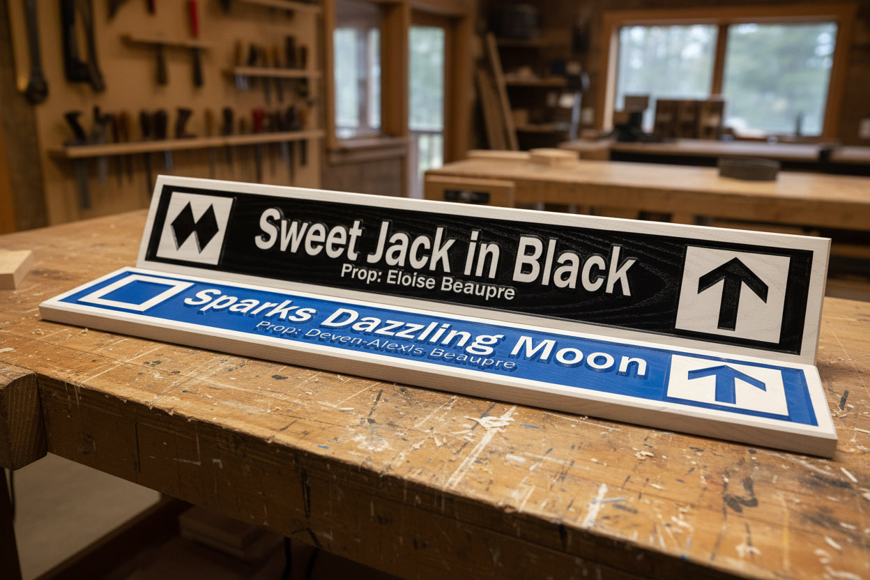 Framed Wood Ski Trail Sign: Your Mountain Memory, Captured