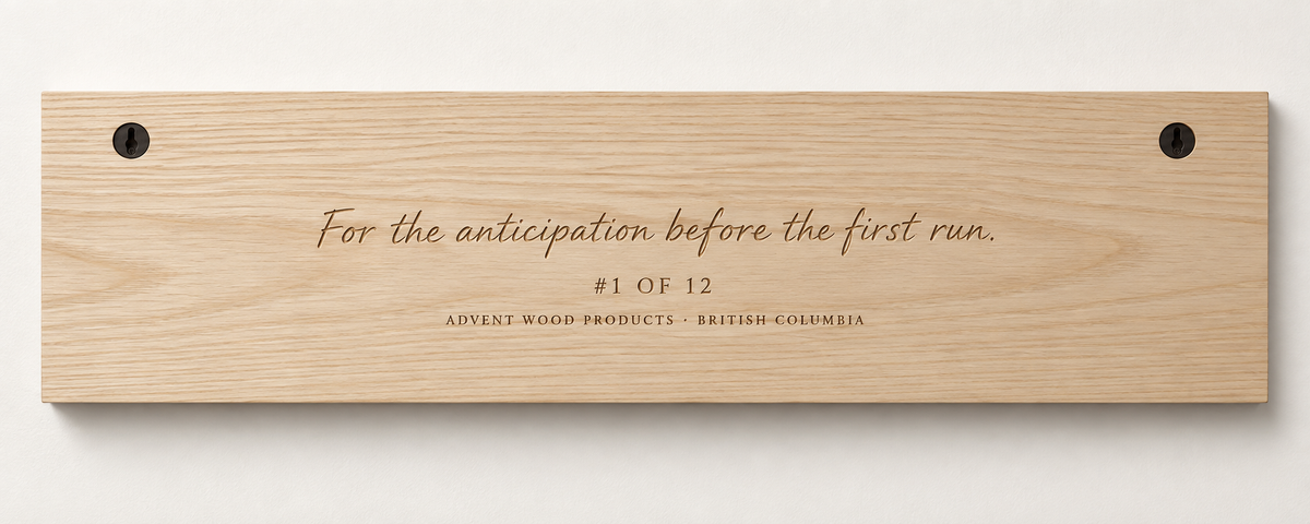 First Chair — The Perfect Ski Day · I | Advent Limited Edition | CNC Wood Sign