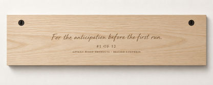 First Chair — The Perfect Ski Day · I | Advent Limited Edition | CNC Wood Sign