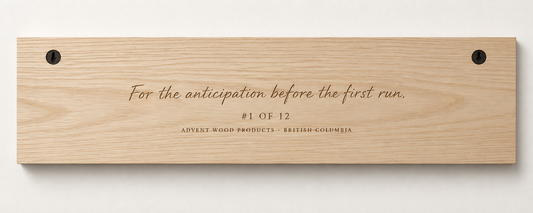 First Chair — The Perfect Ski Day · I | Advent Limited Edition | CNC Wood Sign