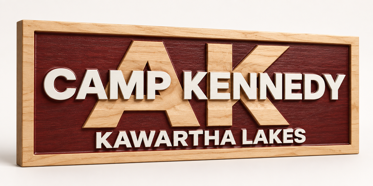 Custom Overlapping Cottage Name Sign