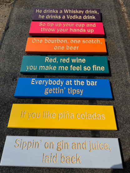 3x13 Mini Ski Trail Inspired Sign | Table Markers | Wedding Decor