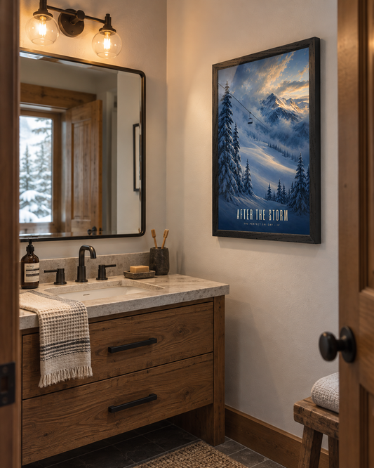After the Storm — The Perfect Ski Day · IV | Advent Limited Edition | Framed Art Print