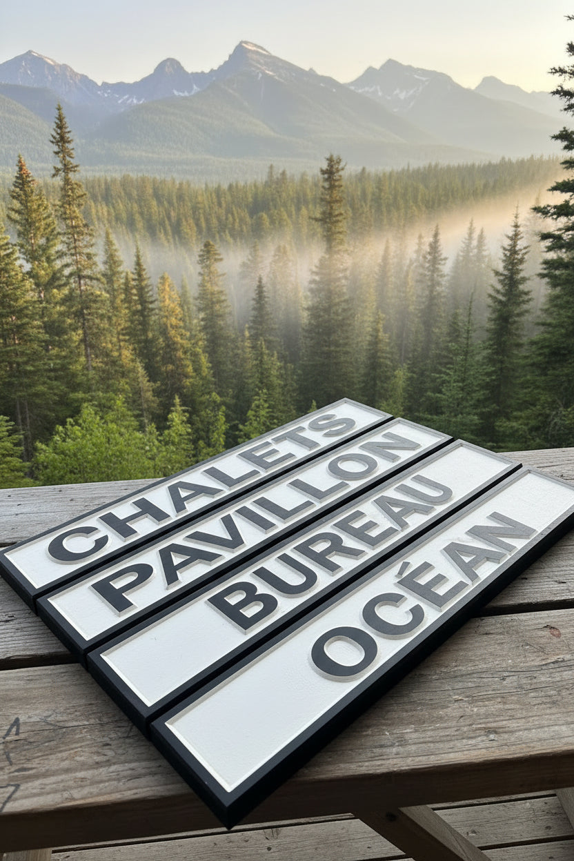 Framed Wood Ski Trail Sign: Your Mountain Memory, Captured
