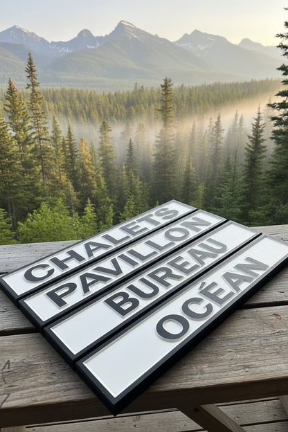 Framed Wood Ski Trail Sign: Your Mountain Memory, Captured