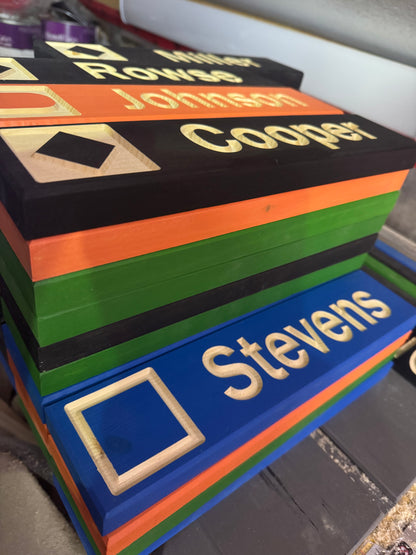 3x13 Mini Ski Trail Inspired Sign | Table Markers | Wedding Decor