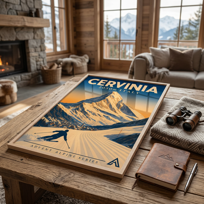 Cervinia — Advent Alpine Series | Framed Art Print