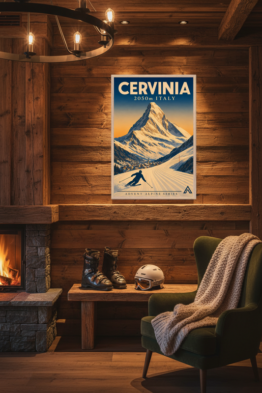 Cervinia — Advent Alpine Series | Framed Art Print