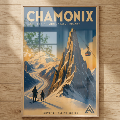 Chamonix — Advent Alpine Series | Framed Art Print