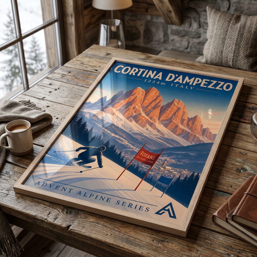 Cortina — Advent Alpine Series | Framed Art Print