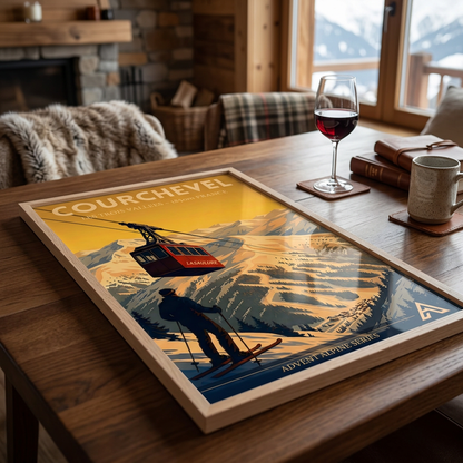 Courchevel — Advent Alpine Series | Framed Art Print