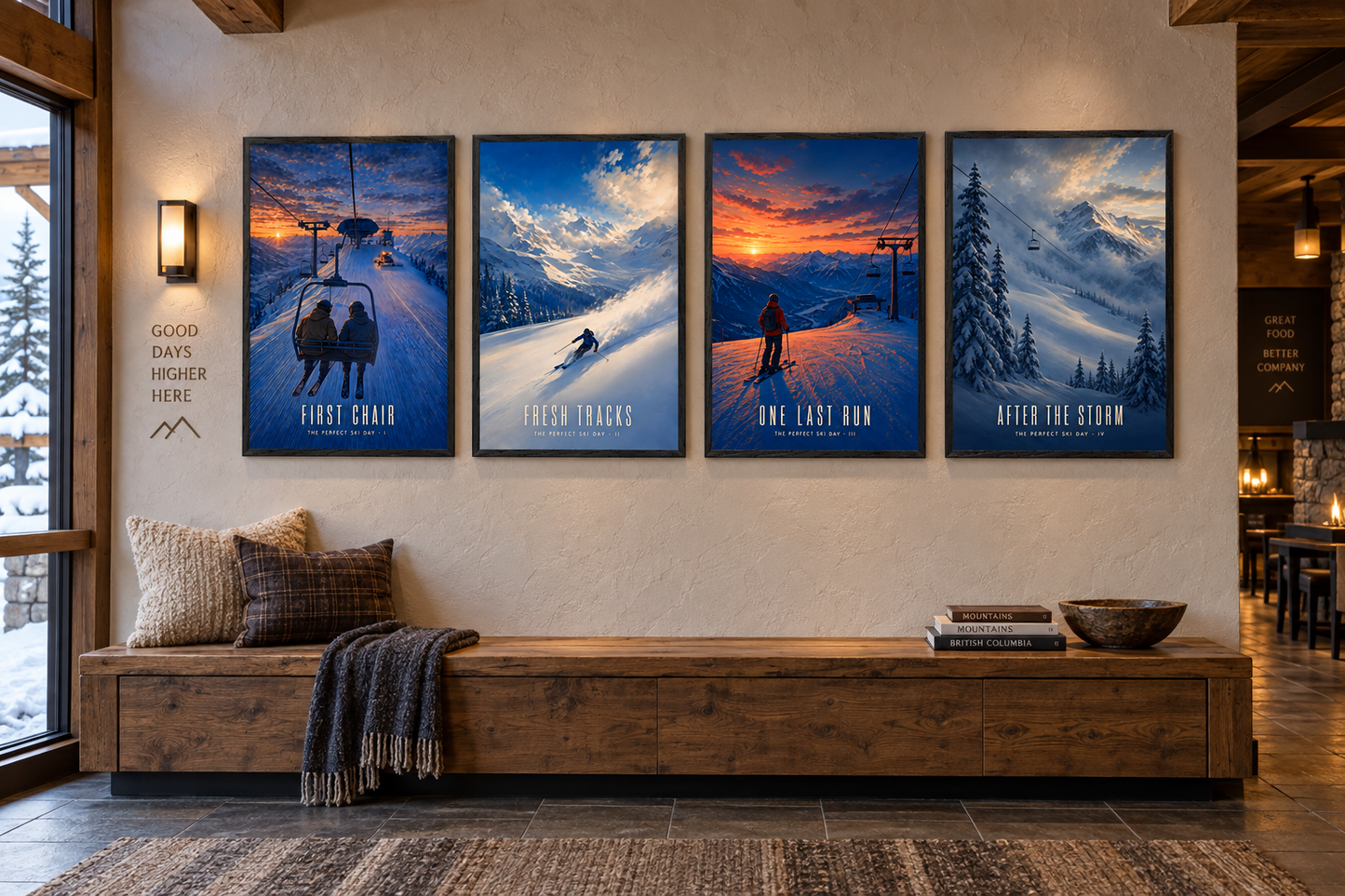 After the Storm — The Perfect Ski Day · IV | Advent Limited Edition | Framed Art Print