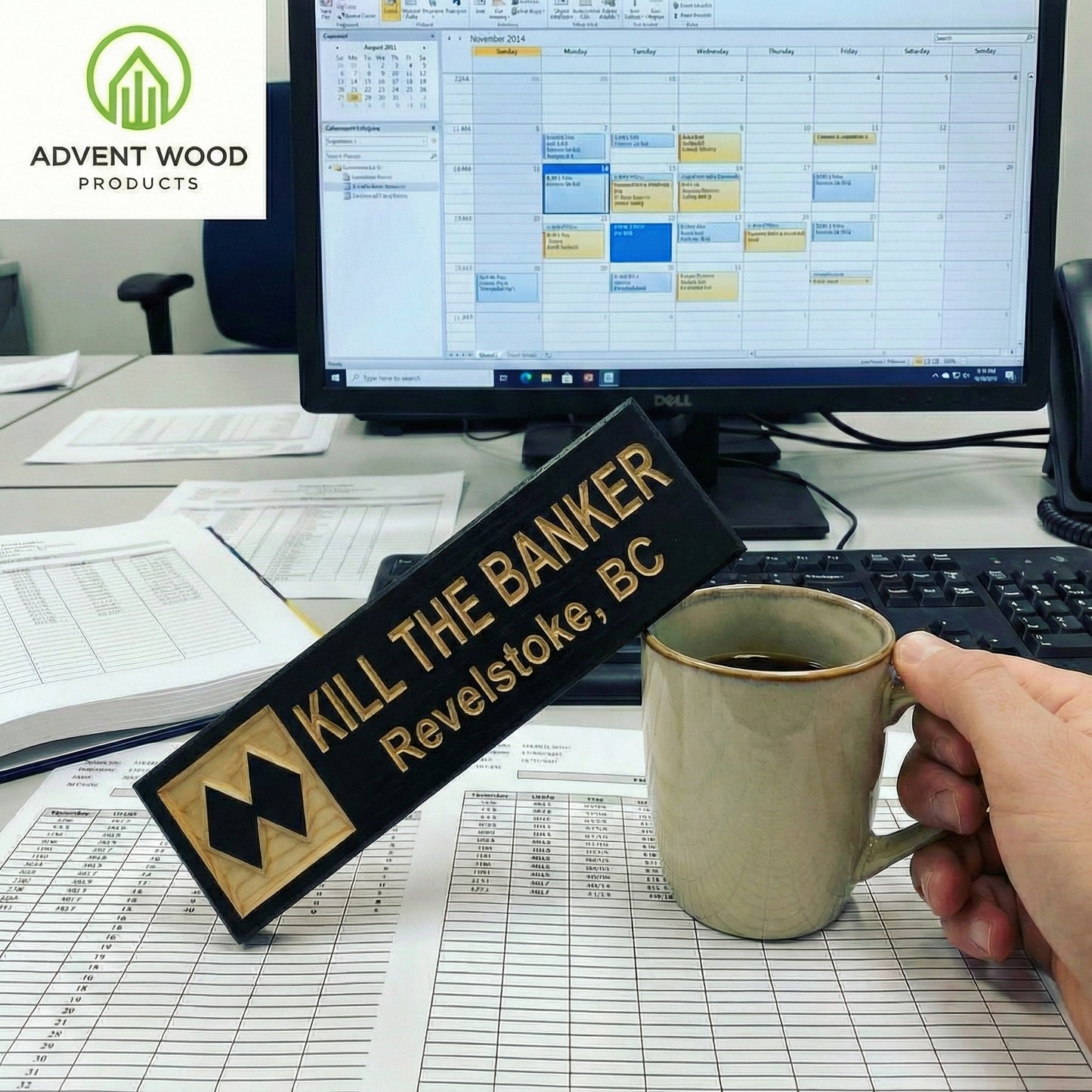 Mini Ski Trail Sign | Table Marker | Personalised Ski Decor Gift