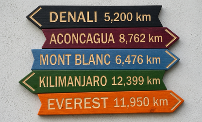 Directional Wood Mountain Location Signs