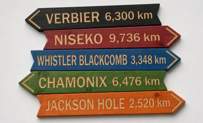Directional Wood Mountain Location Signs