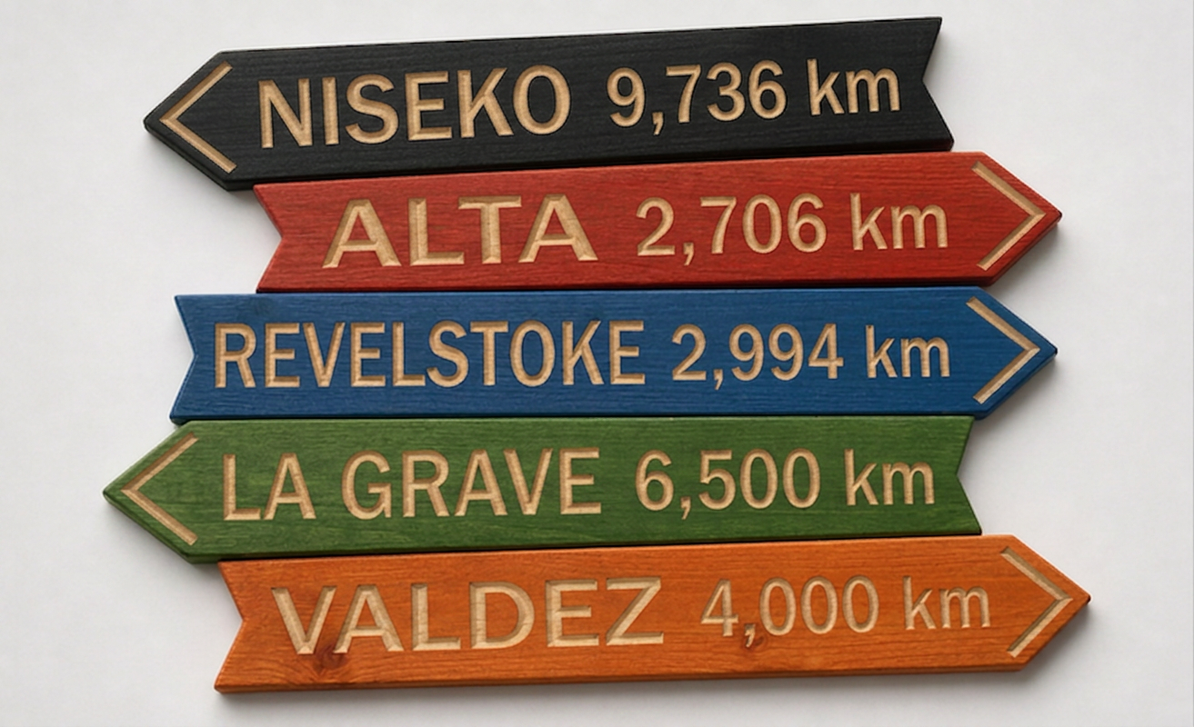 Directional Wood Mountain Location Signs