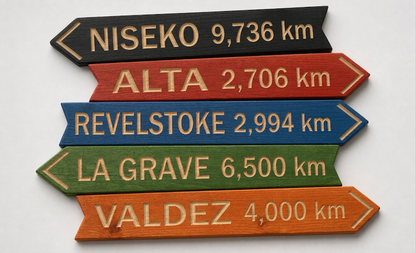 Directional Wood Mountain Location Signs