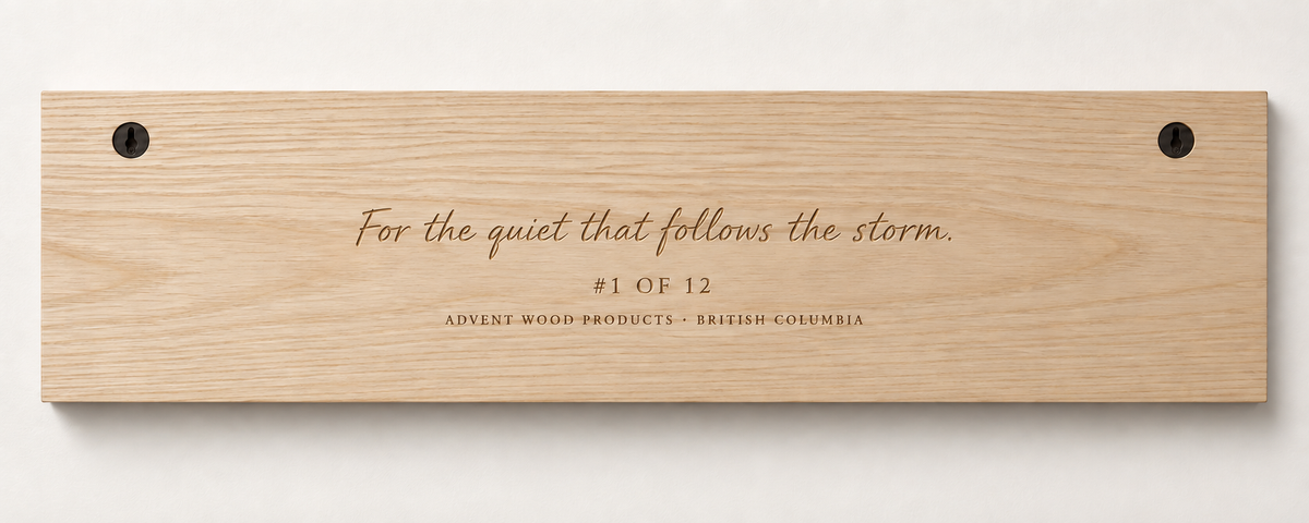 After the Storm — The Perfect Ski Day · IV | Advent Limited Edition | CNC Wood Sign