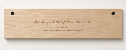 After the Storm — The Perfect Ski Day · IV | Advent Limited Edition | CNC Wood Sign