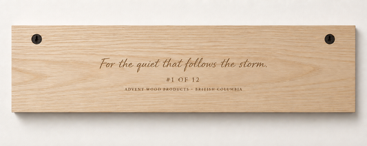 After the Storm — The Perfect Ski Day · IV | Advent Limited Edition | CNC Wood Sign