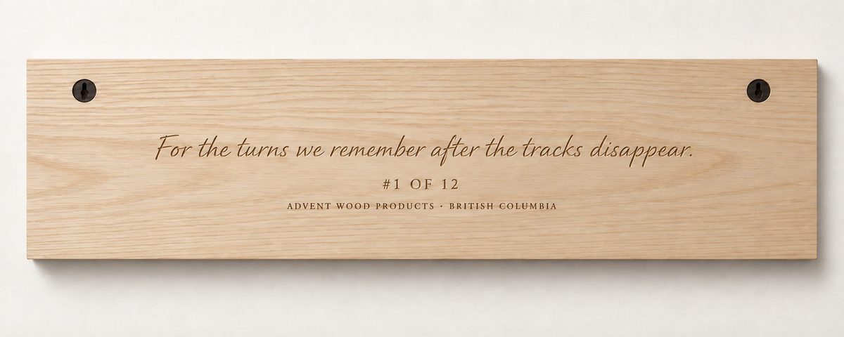 Fresh Tracks — The Perfect Ski Day · II | Advent Limited Edition | CNC Wood Sign
