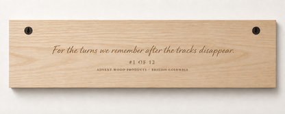 Fresh Tracks — The Perfect Ski Day · II | Advent Limited Edition | CNC Wood Sign