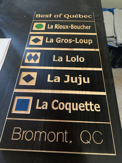 Best of Black multi-trail sign board