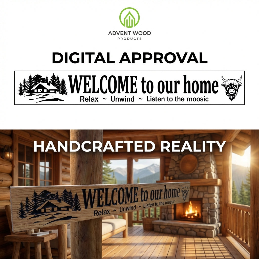 The Family Welcome Sign: A Custom Carved Heirloom