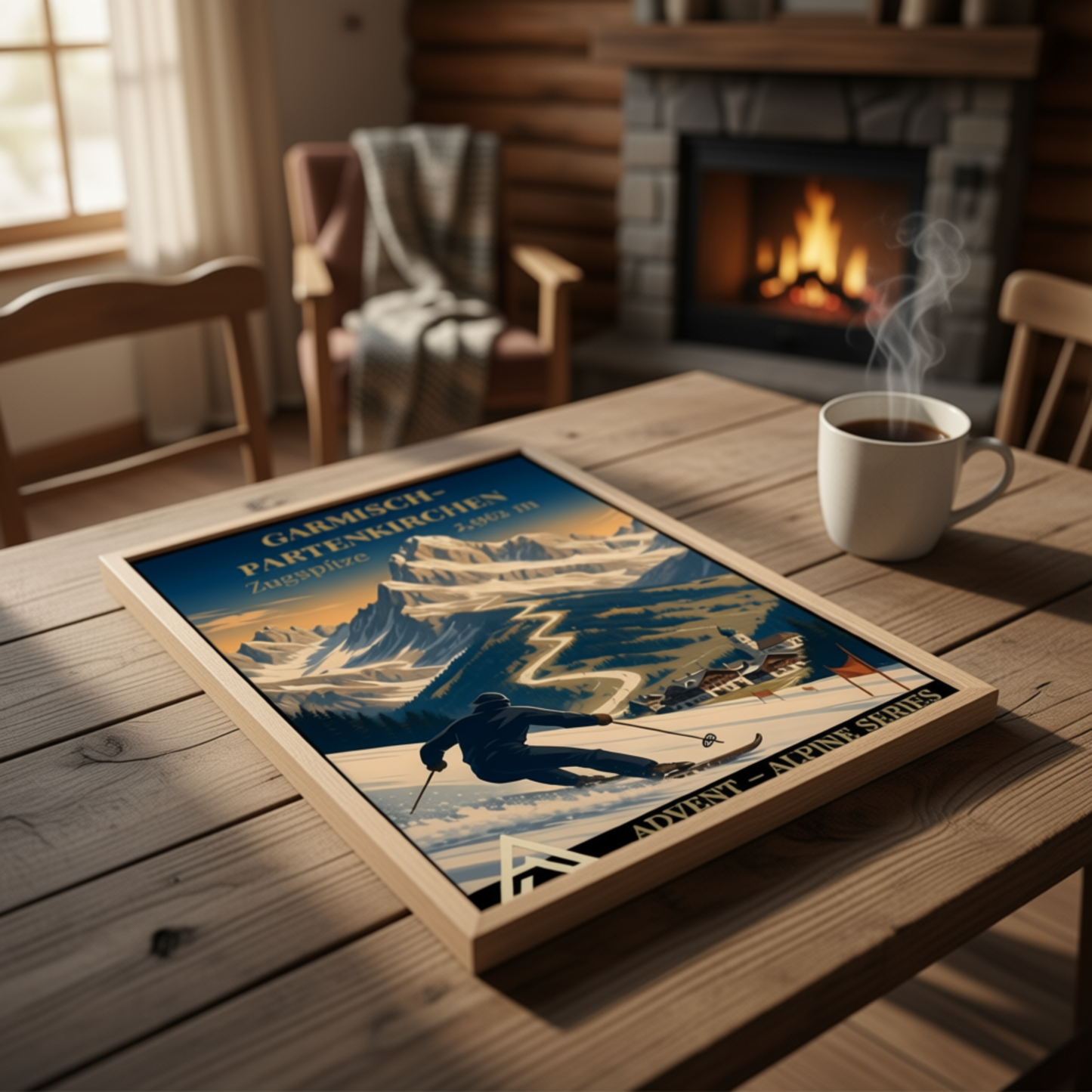 Garmisch — Advent Alpine Series | Framed Art Print