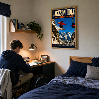 Jackson approved framed art print — lifestyle setting