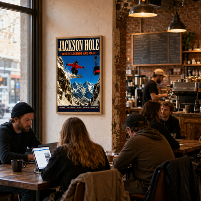 Jackson approved framed art print — lifestyle setting
