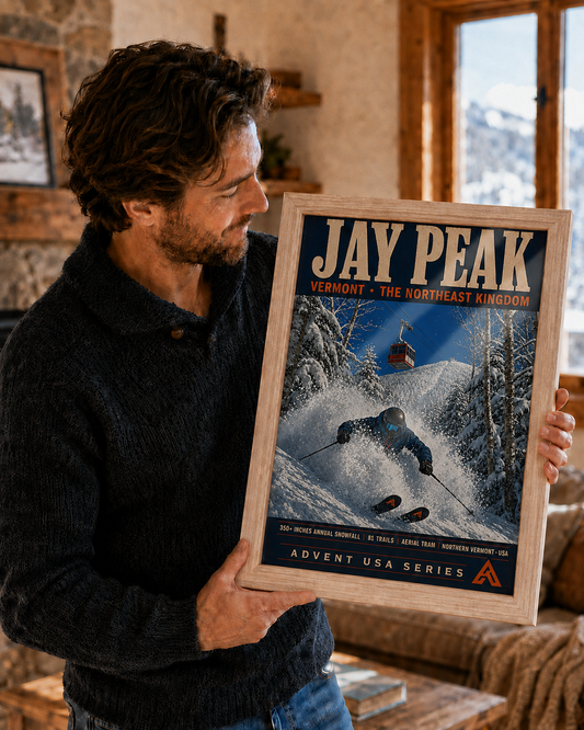 Jay Peak — Advent USA Series | Framed Art Print