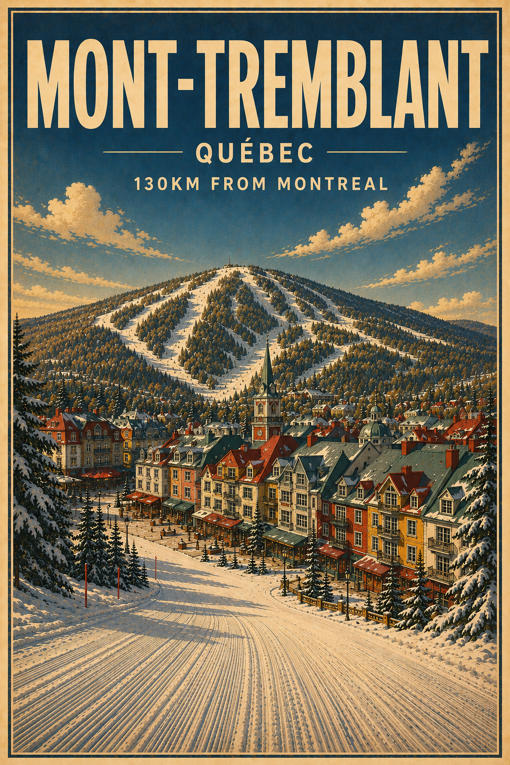 Mont-Tremblant — Advent Canadian Hero Series | Framed Art Print
