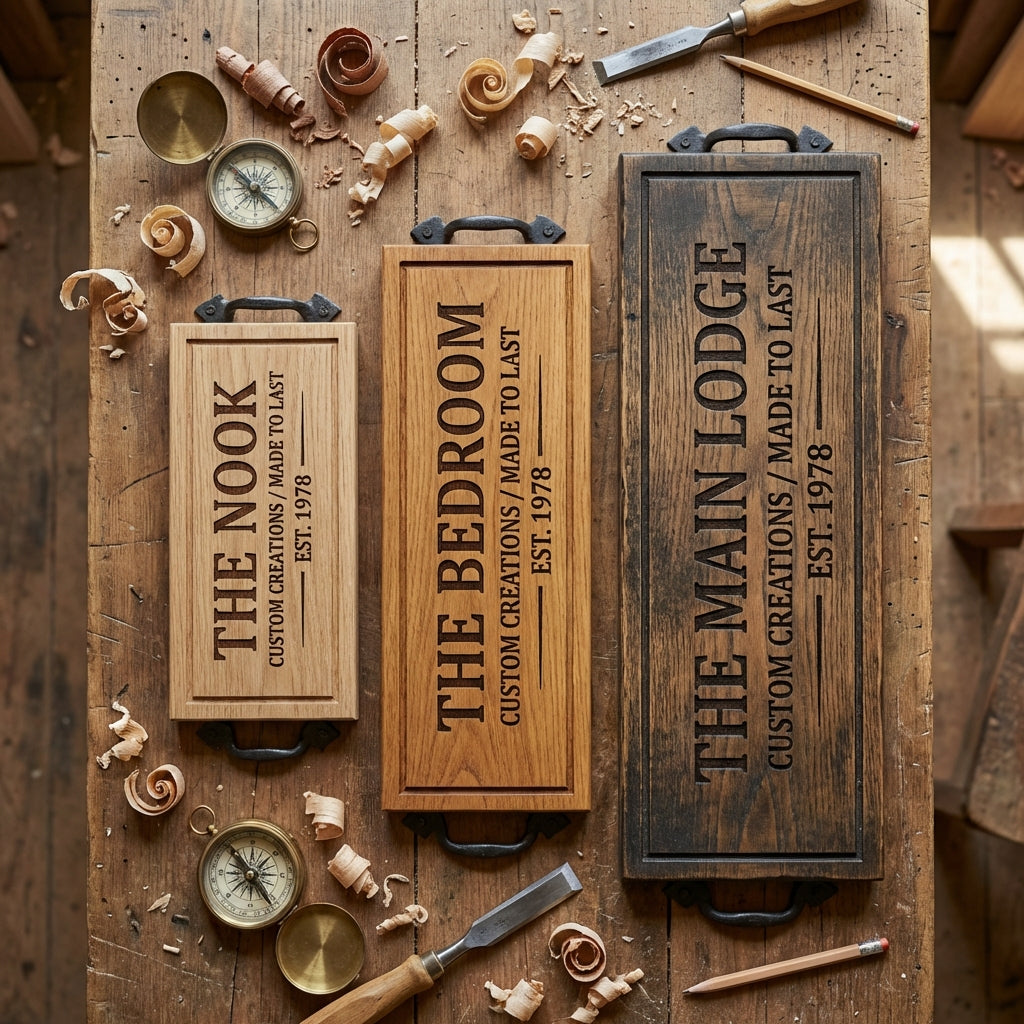 Custom Text Wooden Sign - Your Words, Your Design