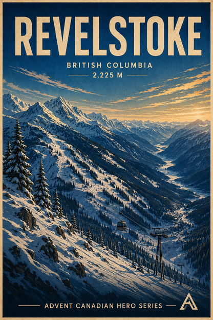 Revelstoke — Advent Canadian Hero Series | Framed Art Print
