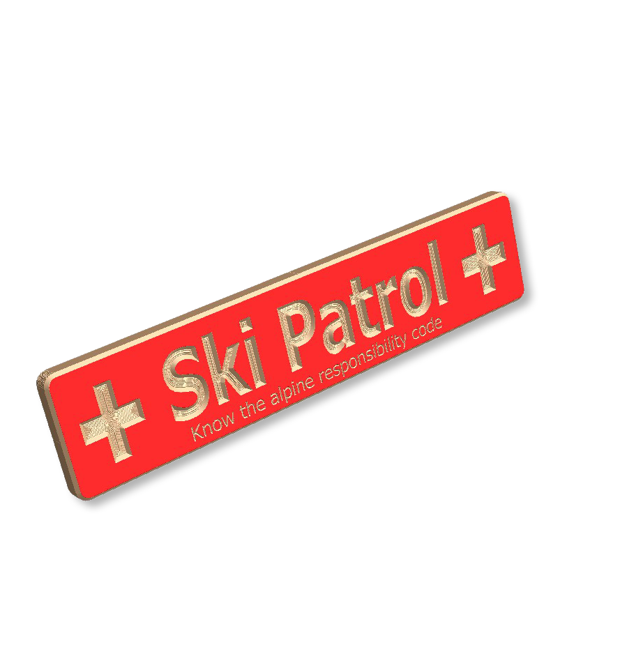Ski Patrol wood sign (original 4x18 version)
