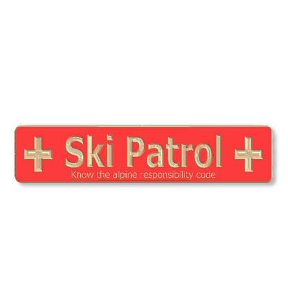 Ski Patrol wood sign (original 4x18 version)