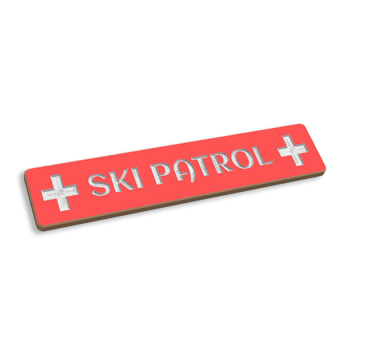 Ski Patrol 5 x 24 wood carved sign