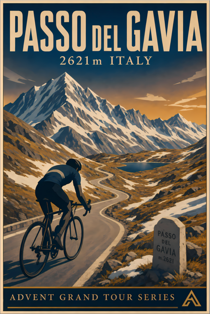 Passo del Gavia — Advent Grand Tour Series | Framed Art Print