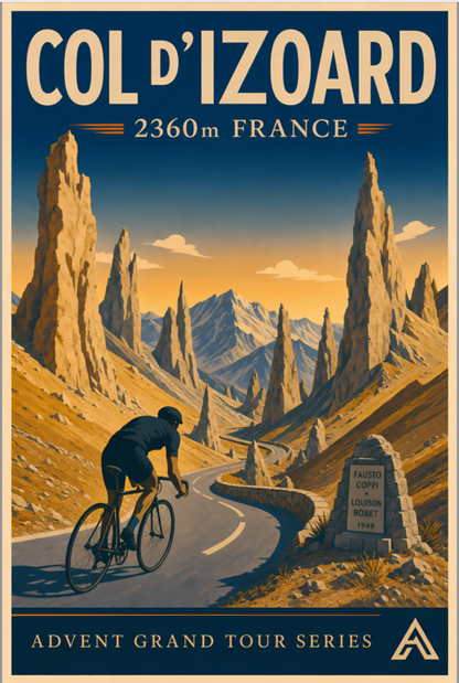 Col d’Izoard — Advent Grand Tour Series | Framed Art Print