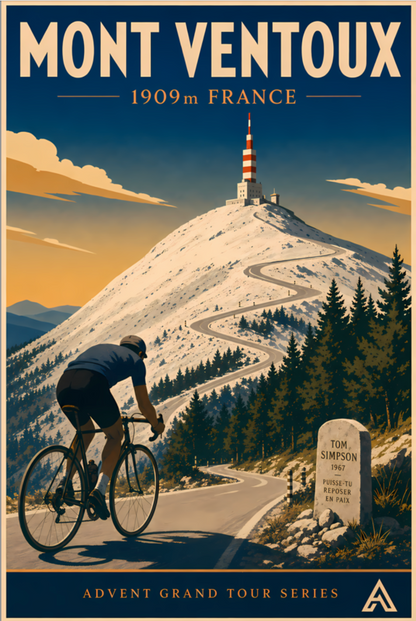 Mont Ventoux — Advent Grand Tour Series | Framed Art Print
