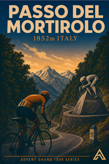 Passo del Mortirolo — Advent Grand Tour Series | Framed Art Print