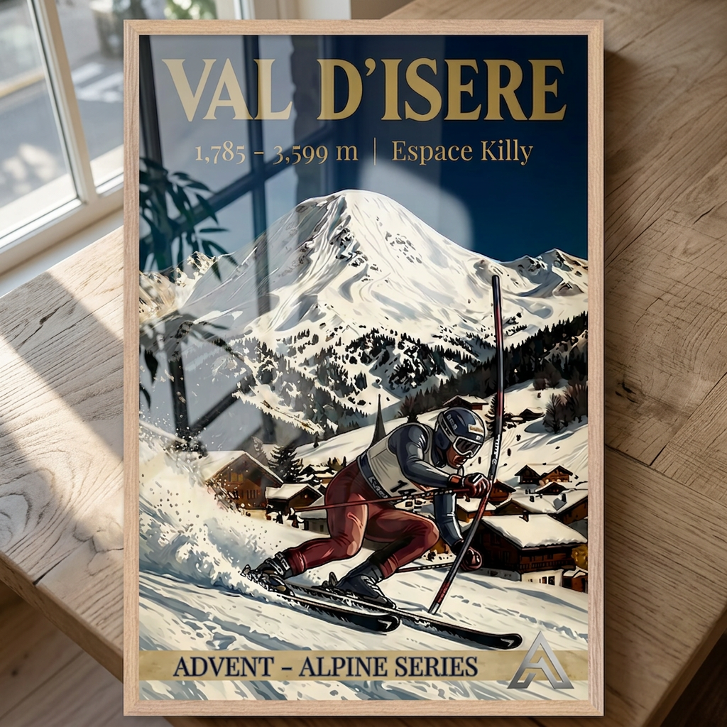 Val d'Isère — Advent Alpine Series | Framed Art Print